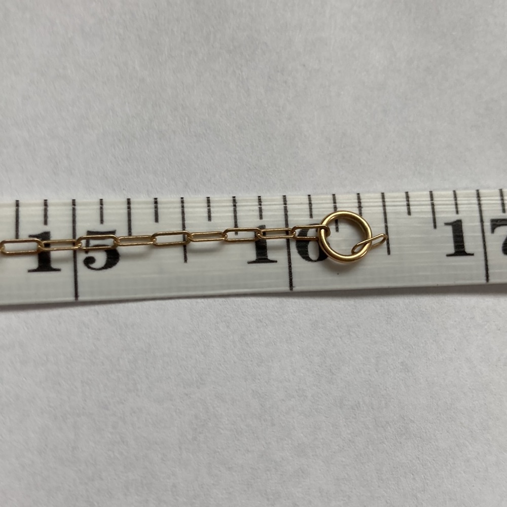 Marla Aaron 14k Yellow Gold Square Link Chain - Picture 2 of 4